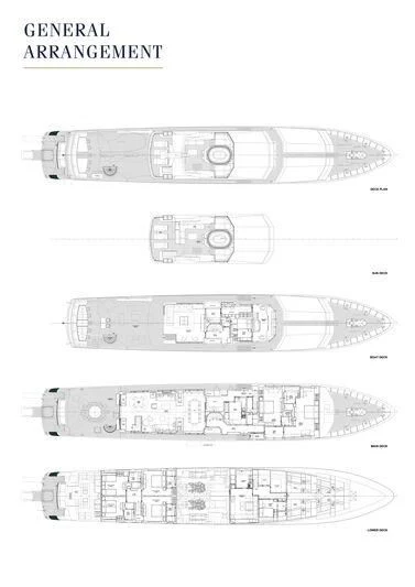 diagram, engineering drawing aboard EMERALD Yacht for Charter