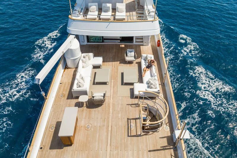 a boat on the water aboard EMERALD Yacht for Charter