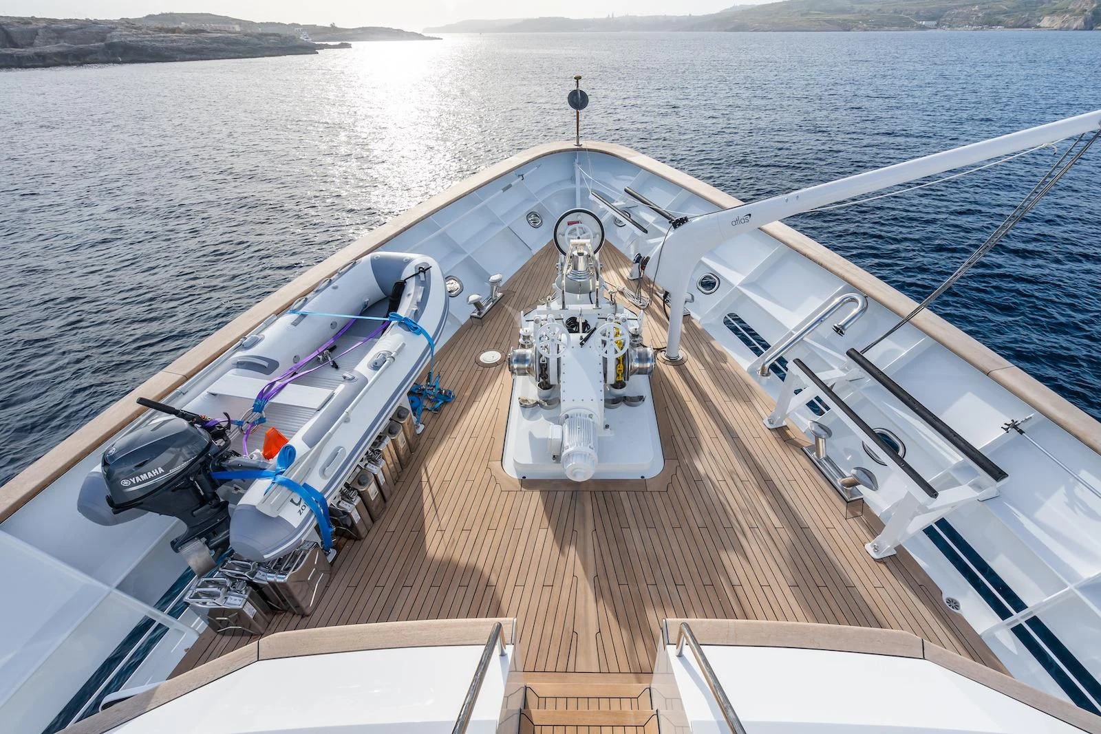 a boat on the water aboard EMERALD Yacht for Charter