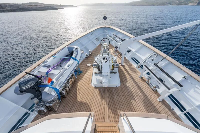a boat on the water aboard EMERALD Yacht for Charter