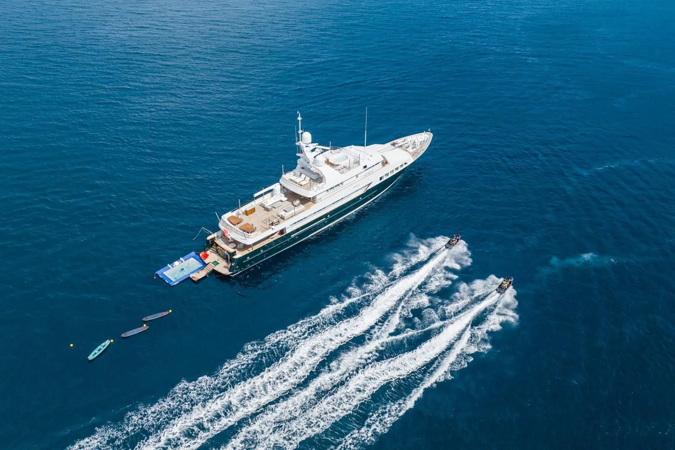 a ship in the water aboard EMERALD Yacht for Charter