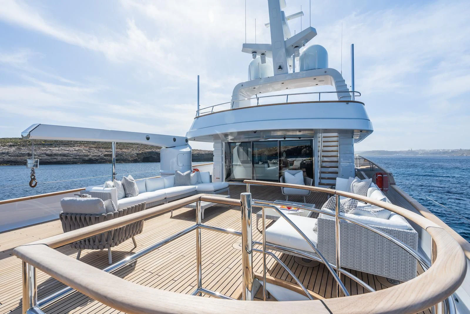 a boat on the water aboard EMERALD Yacht for Charter