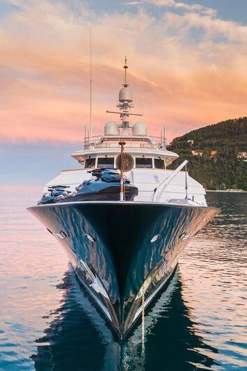 a boat in the water aboard EMERALD Yacht for Charter