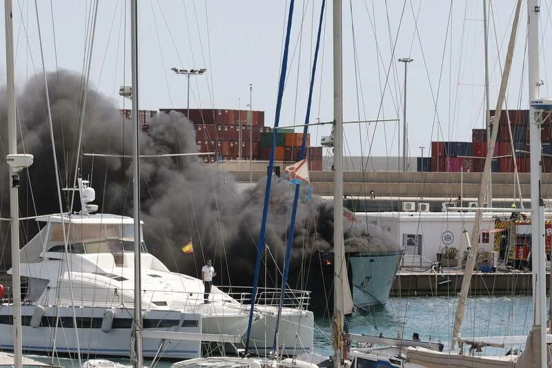 a large whale jumping out of the water aboard PESA Yacht for Sale