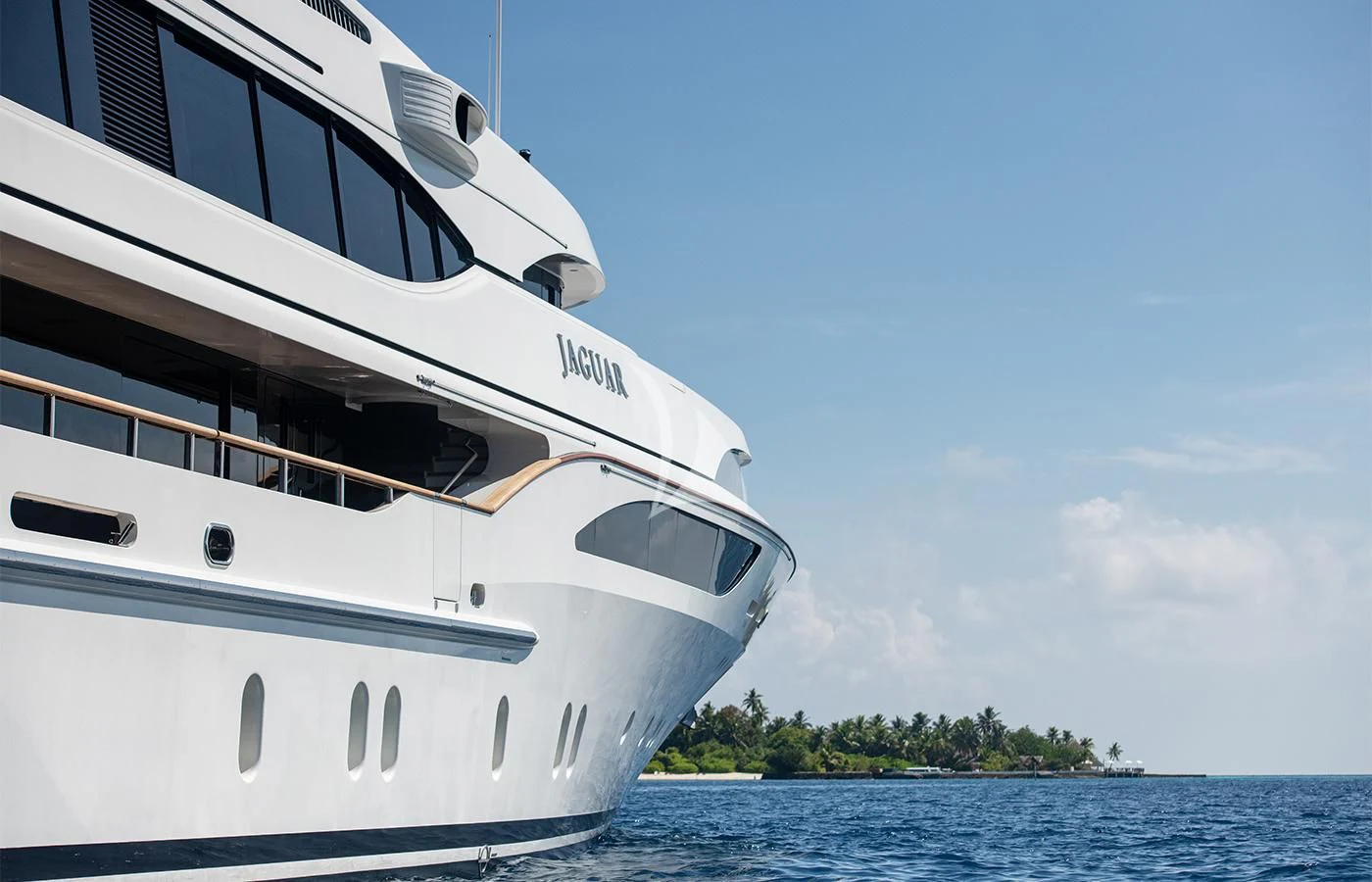 a boat on the water aboard JAGUAR Yacht for Charter