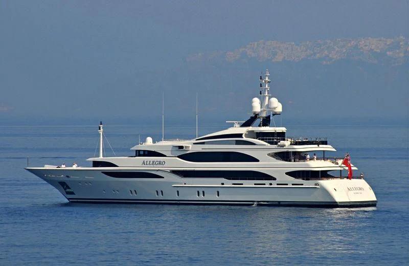 a white yacht in the water aboard JAGUAR Yacht for Charter