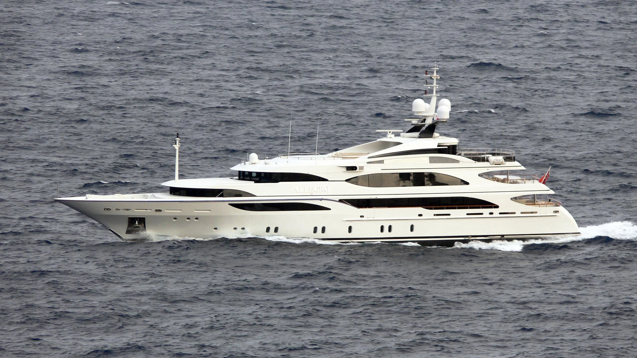 a white yacht in the water aboard JAGUAR Yacht for Charter