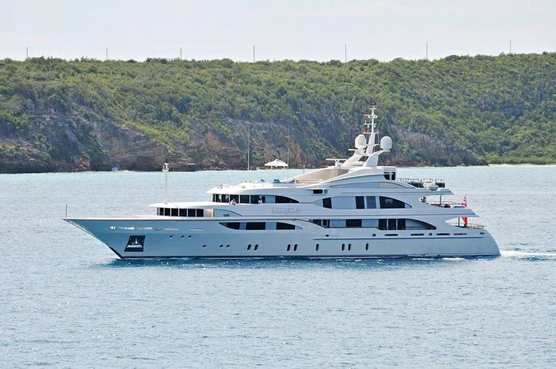 a boat on the water aboard JAGUAR Yacht for Charter