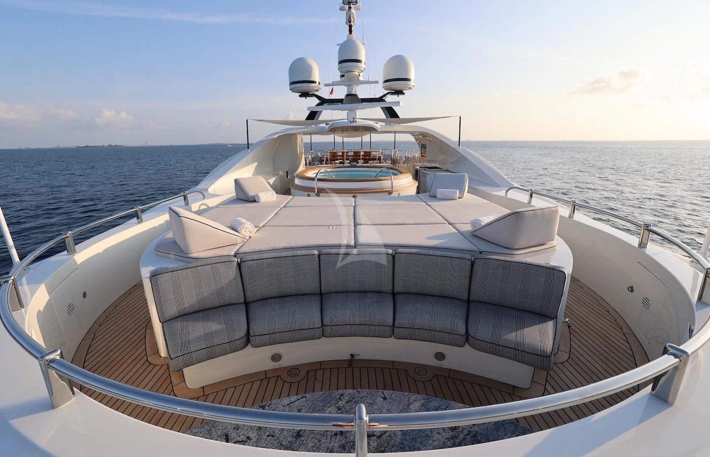 a boat on the water aboard JAGUAR Yacht for Charter