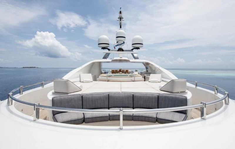 a boat on the water aboard JAGUAR Yacht for Charter