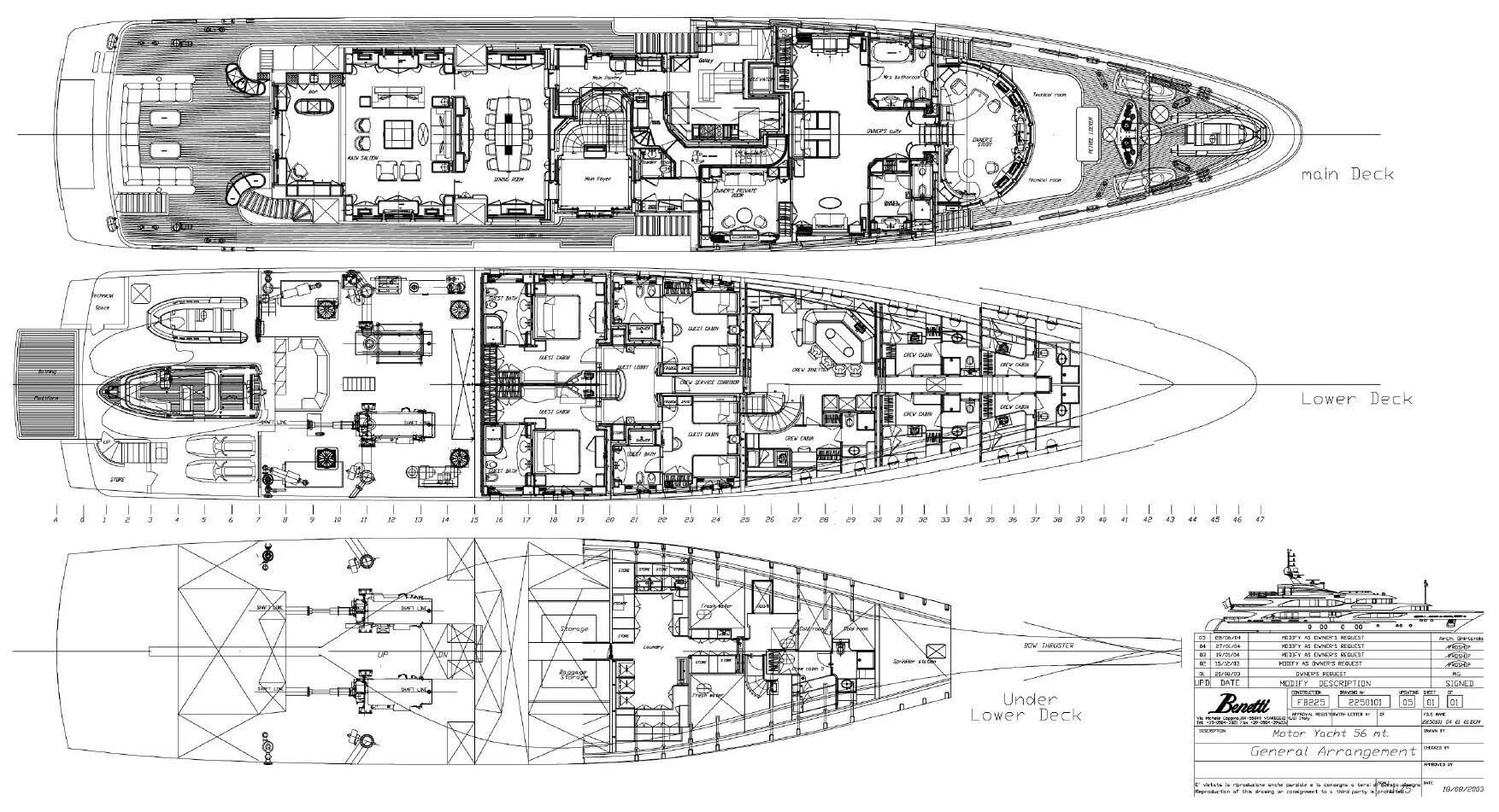 diagram, engineering drawing aboard JAGUAR Yacht for Charter