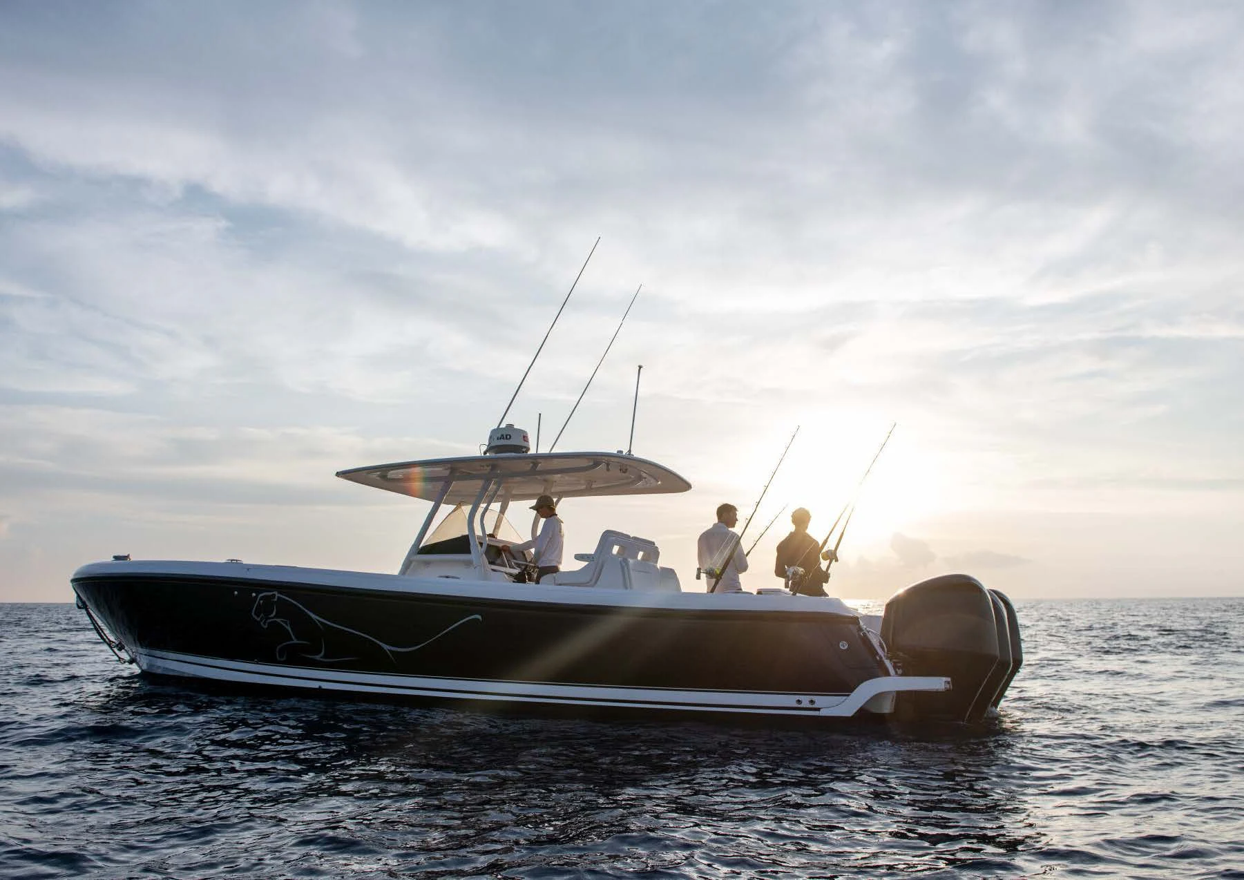 a boat in the water aboard JAGUAR Yacht for Charter