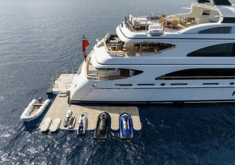 a boat on the water aboard JAGUAR Yacht for Charter