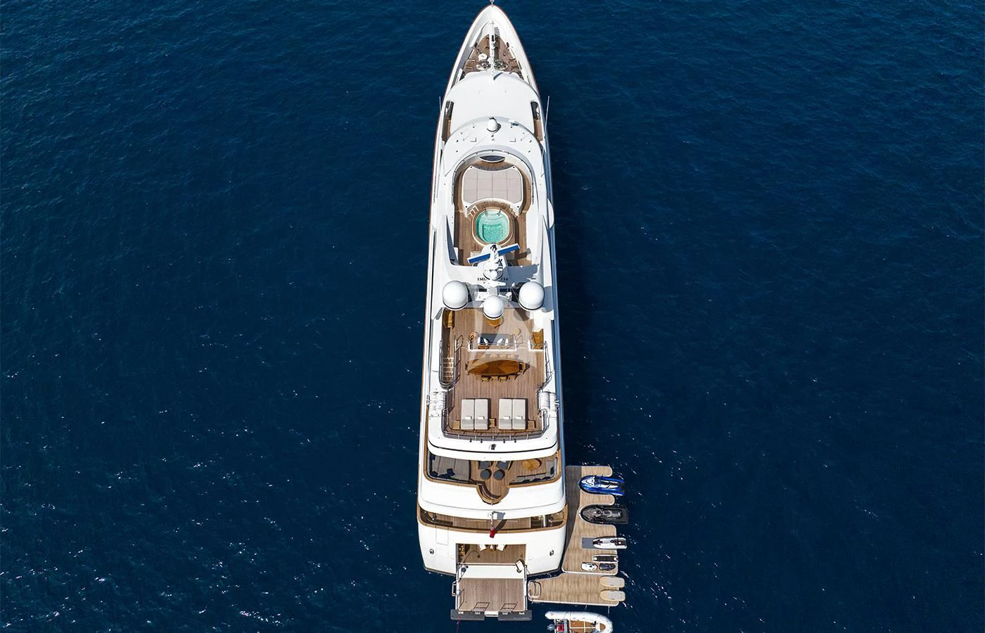 a space shuttle in the air aboard JAGUAR Yacht for Charter