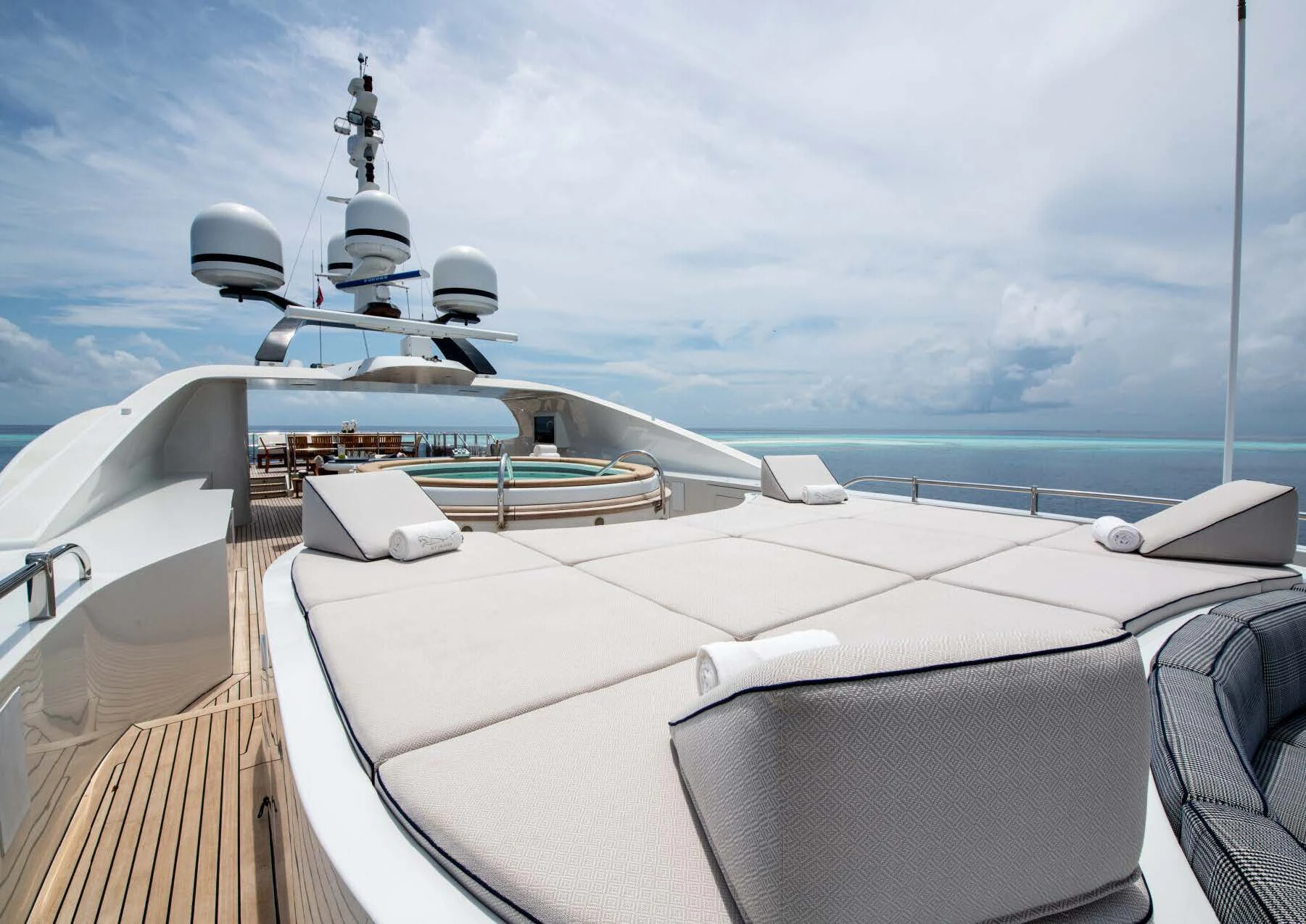 a boat on the water aboard JAGUAR Yacht for Charter