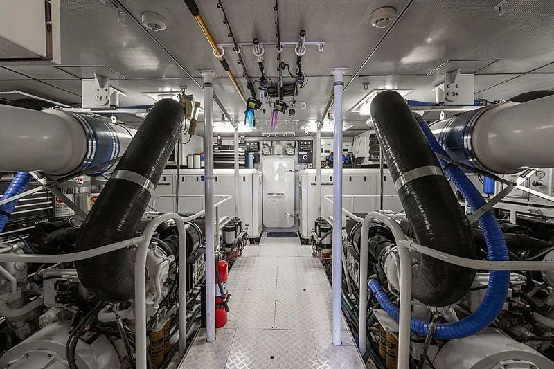 a machine in a factory aboard LEMONADE Yacht for Sale