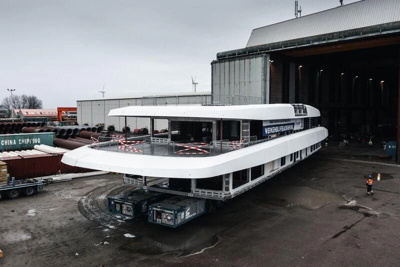 a boat on a trailer aboard DRIZZLE Yacht for Sale