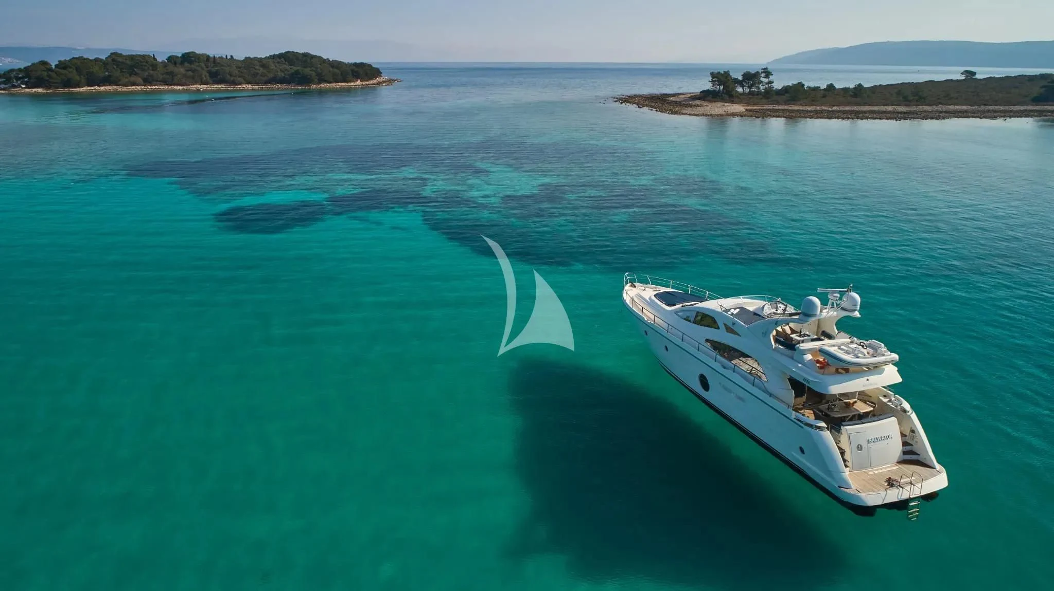 a boat on the water aboard W Yacht for Sale