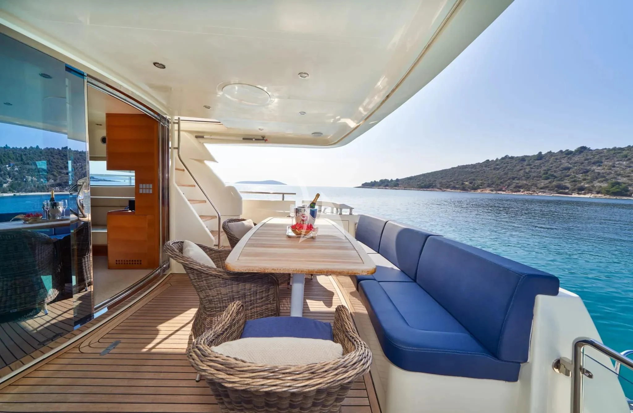a boat on the water aboard W Yacht for Sale