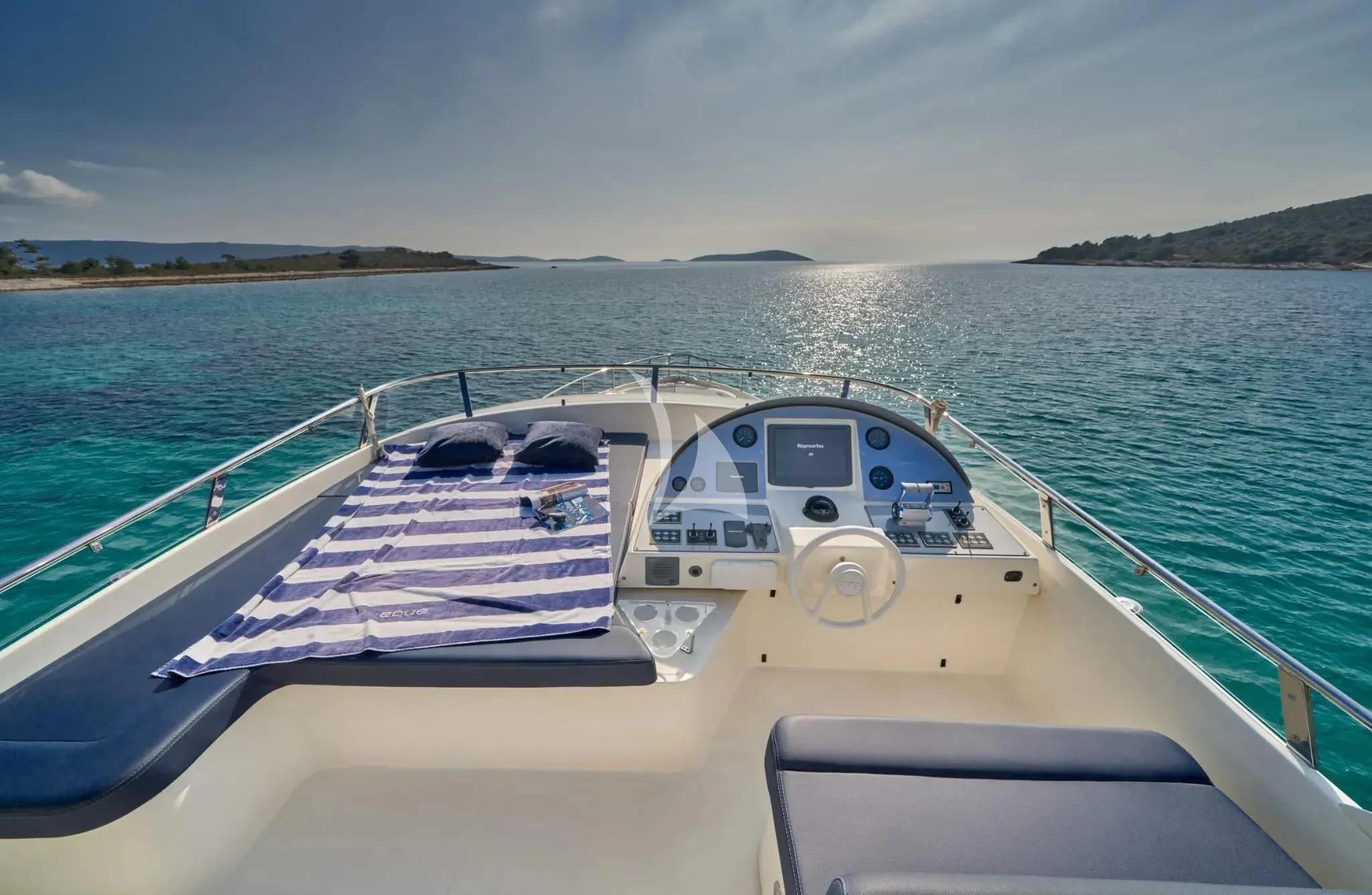a boat on the water aboard W Yacht for Sale