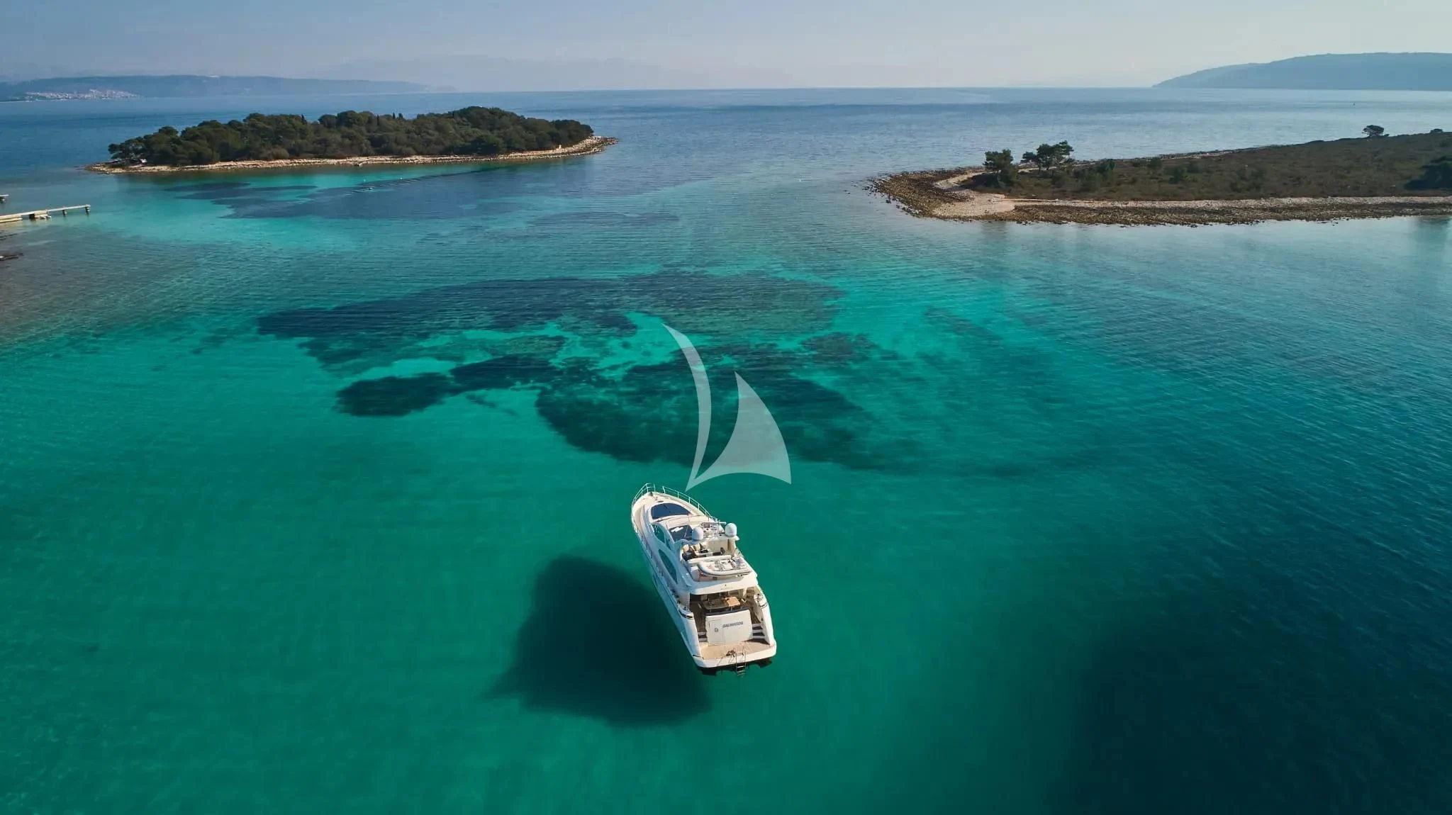 a boat on the water aboard W Yacht for Sale