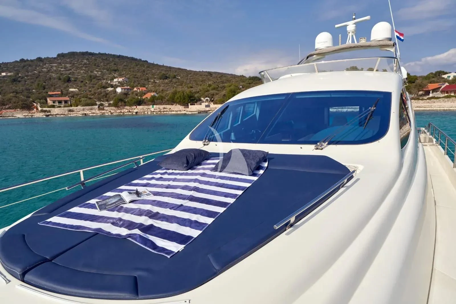 a boat on the water aboard W Yacht for Sale
