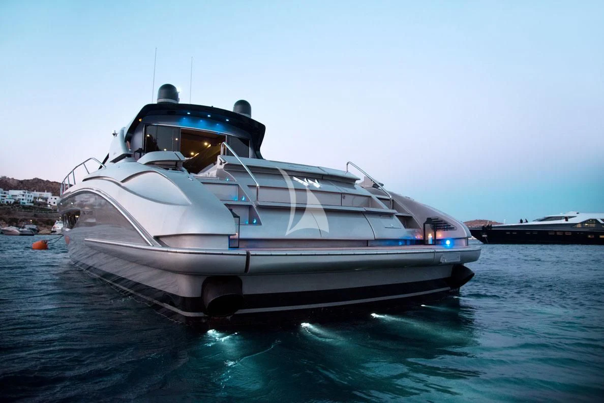 a boat on the water aboard W Yacht for Sale