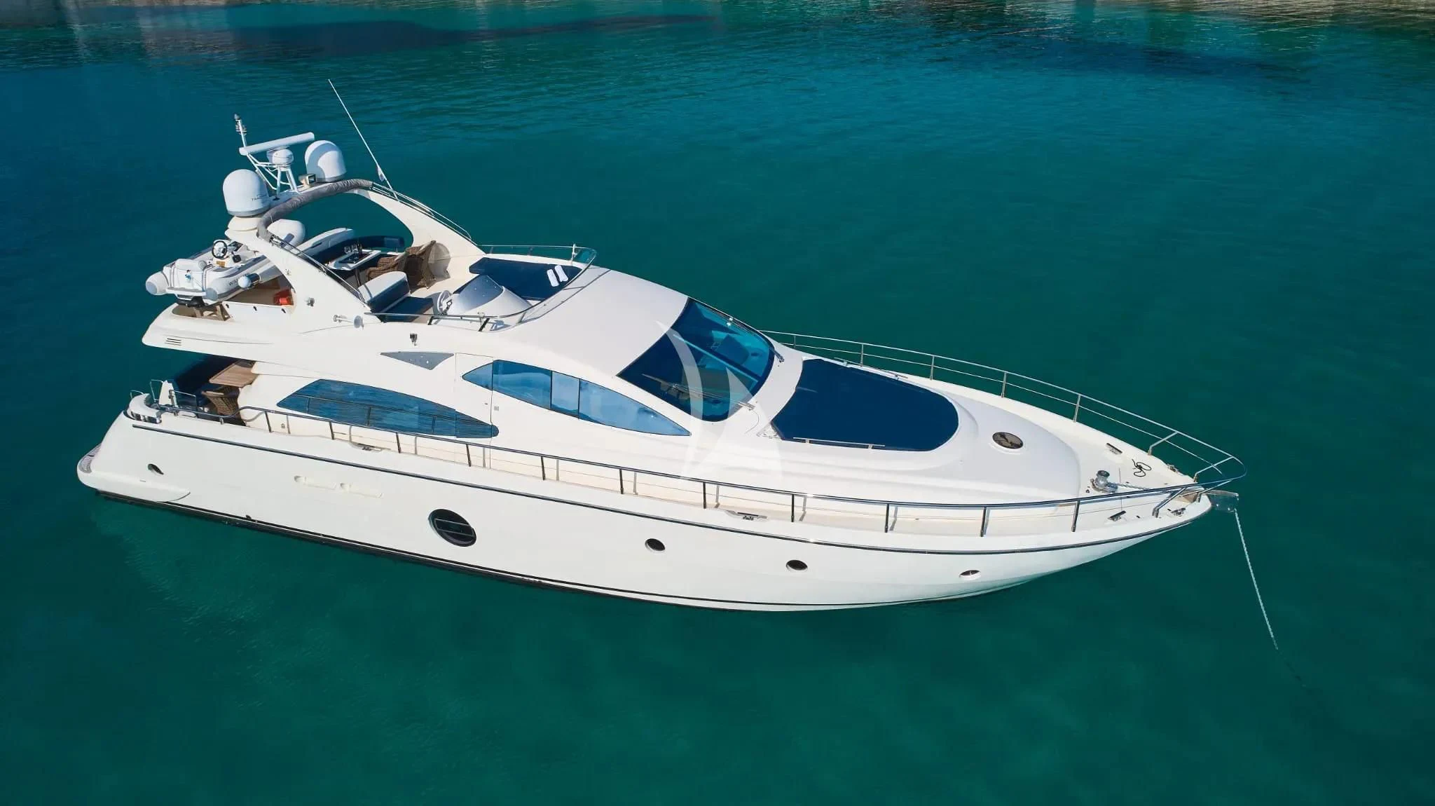 a white yacht in the water aboard W Yacht for Sale