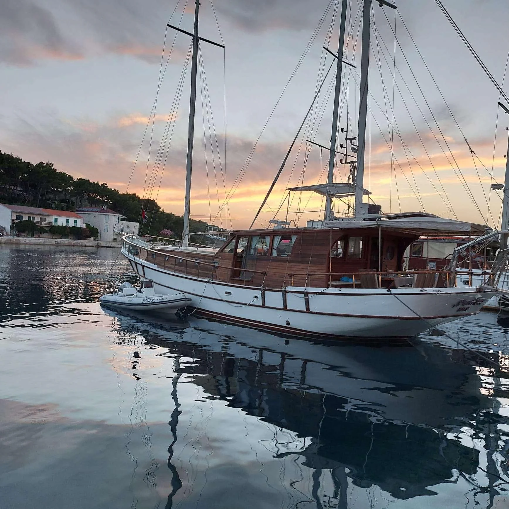 a boat on the water aboard W Yacht for Sale