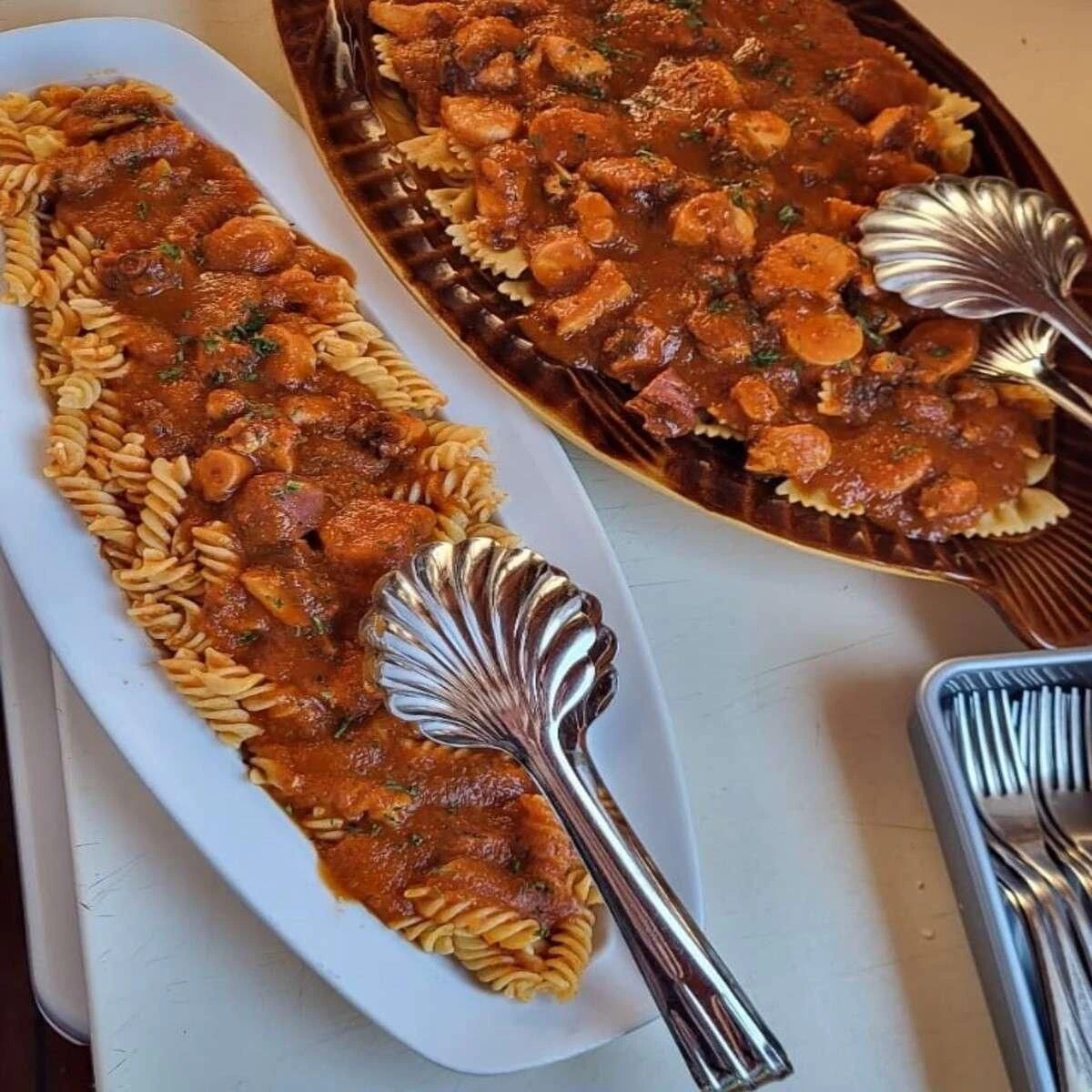 a plate of food aboard W Yacht for Sale