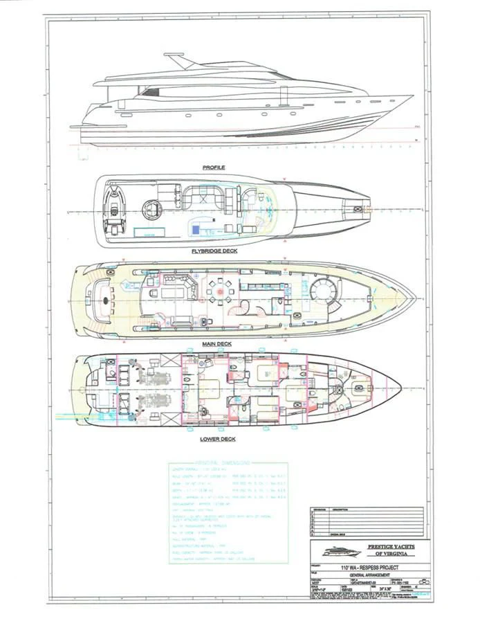 diagram aboard IDLETYME II Yacht for Sale