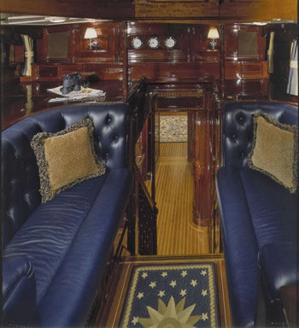 a room with a couch and a chair aboard RANGER Yacht for Sale