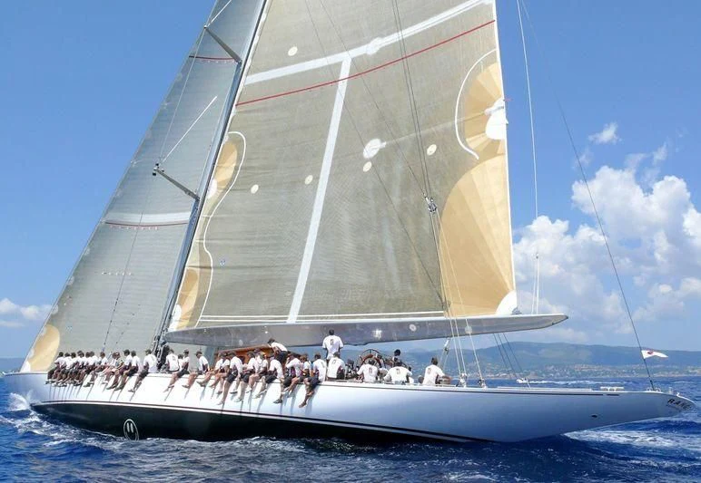 a large boat with people on it aboard RANGER Yacht for Sale