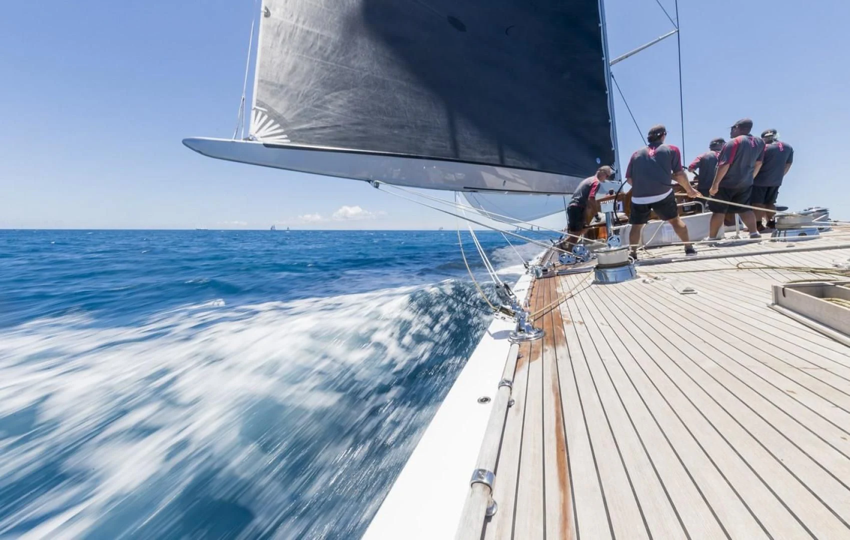 a group of people on a boat aboard RANGER Yacht for Sale