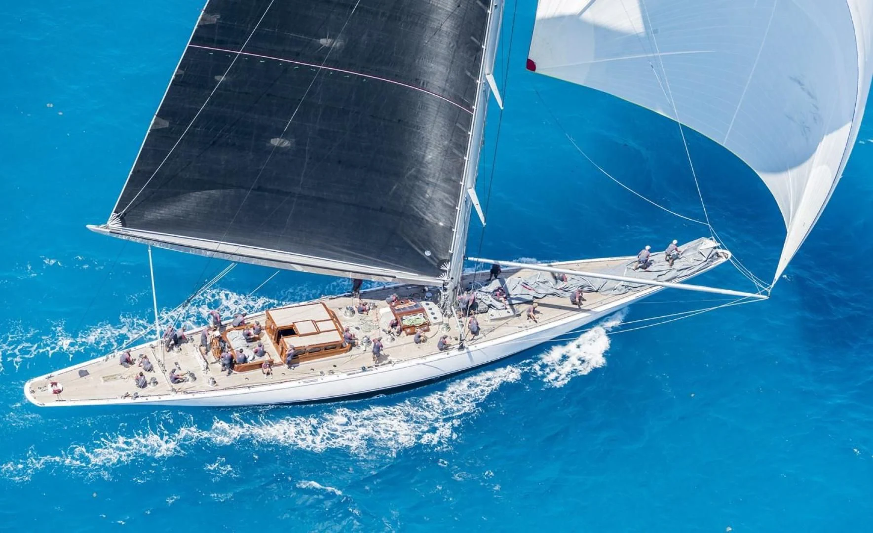 a high angle view of a ship aboard RANGER Yacht for Sale