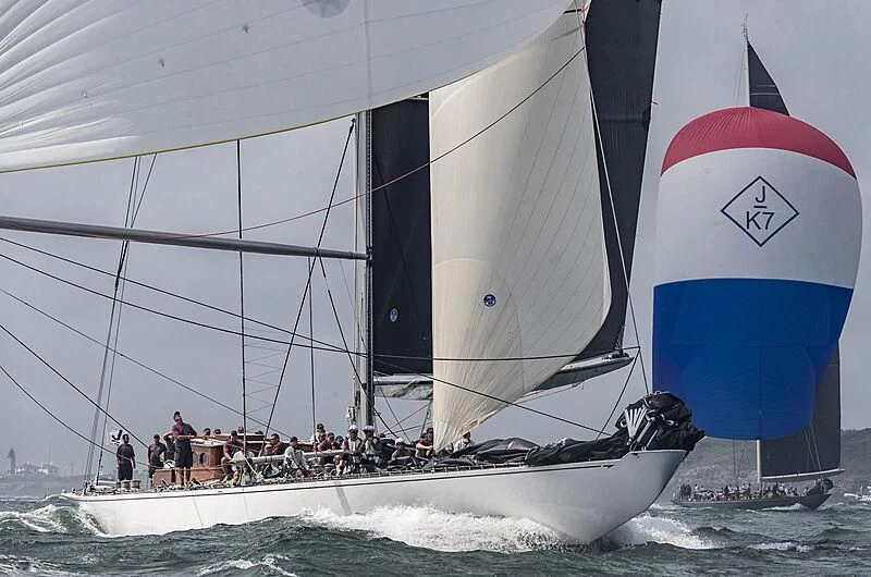 a group of people sailing on a boat aboard RANGER Yacht for Sale