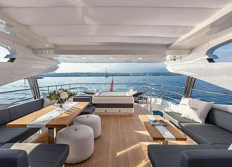 a boat on the water aboard THETIS Yacht for Sale