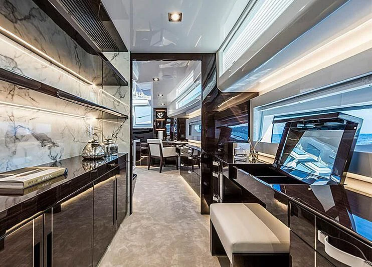 inside view of a building aboard THETIS Yacht for Sale