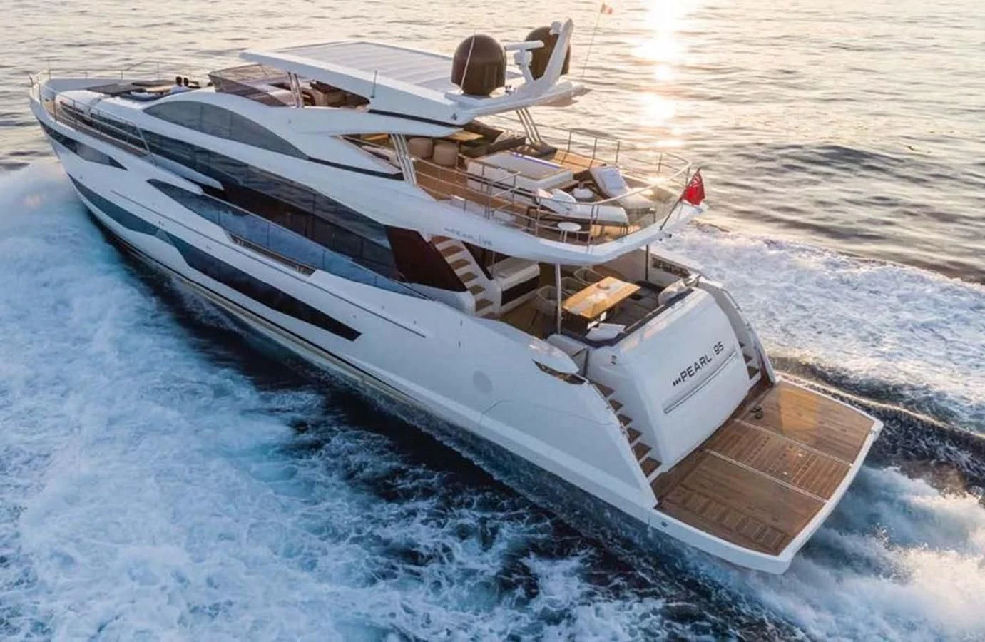 a boat on the water aboard THETIS Yacht for Sale