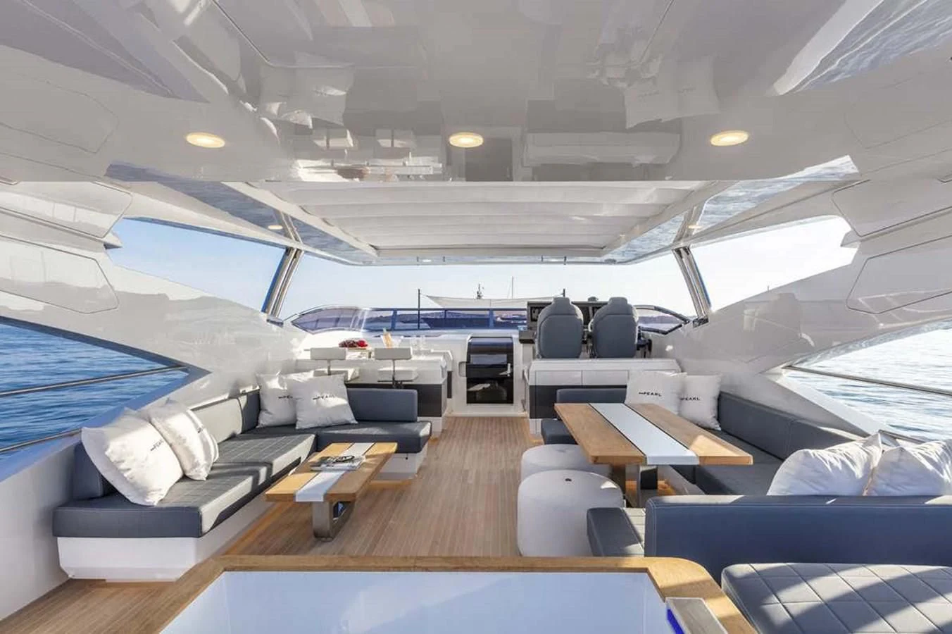 inside of a jet aboard THETIS Yacht for Sale