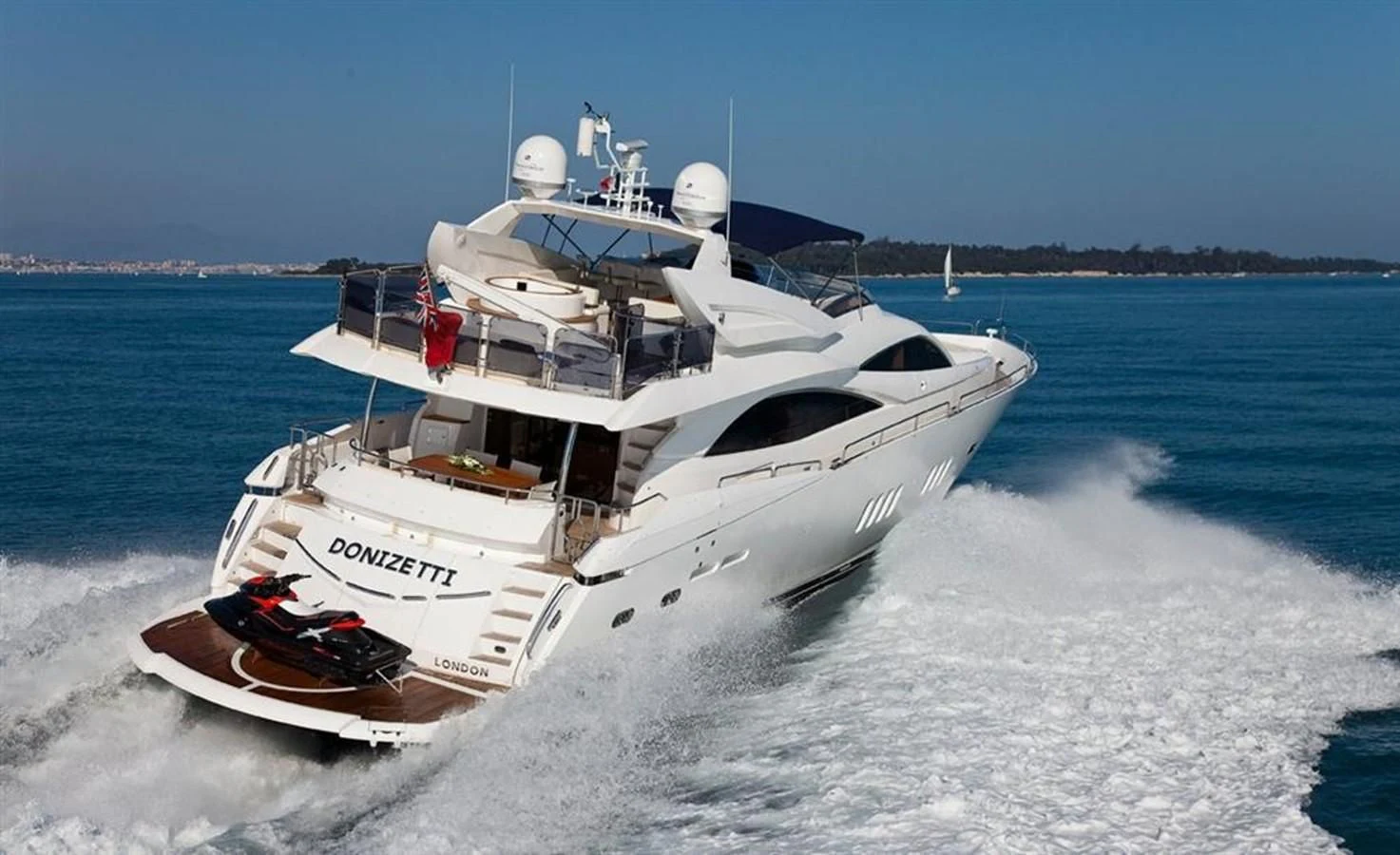 a boat on the water aboard DONIZETTI Yacht for Sale