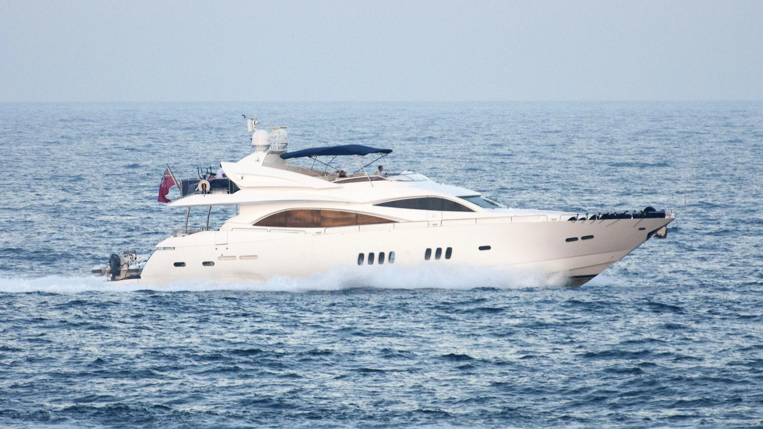 a white yacht in the water aboard DONIZETTI Yacht for Sale