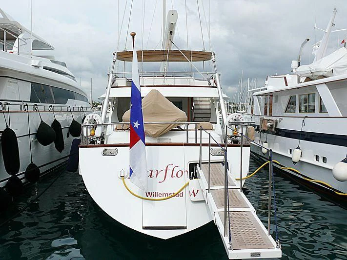 a boat in the water aboard AVENTURA Yacht for Sale