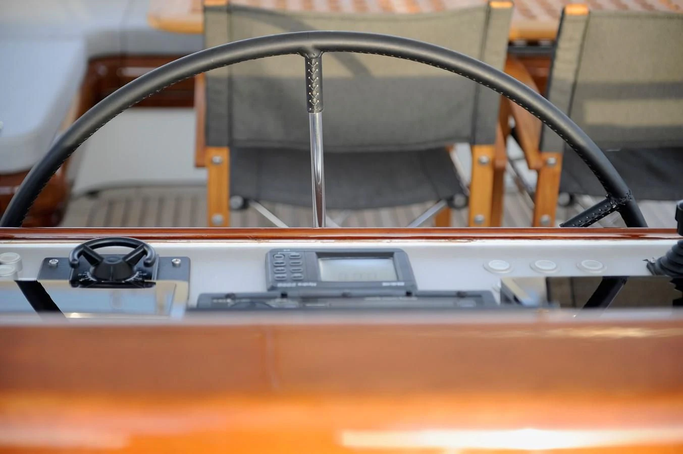 a close-up of a machine aboard AVENTURA Yacht for Sale