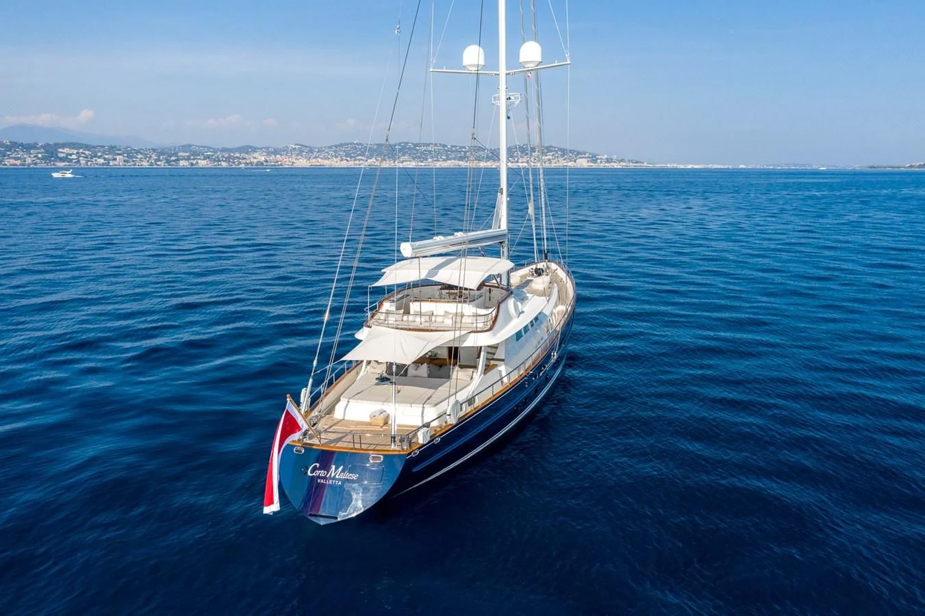 a boat in the water aboard AVENTURA Yacht for Sale