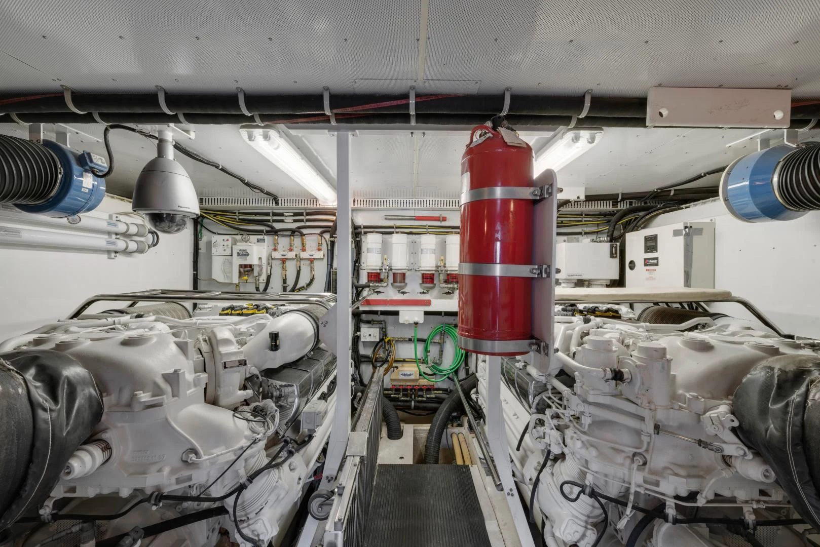 a room with machinery aboard CLEW LESS Yacht for Sale