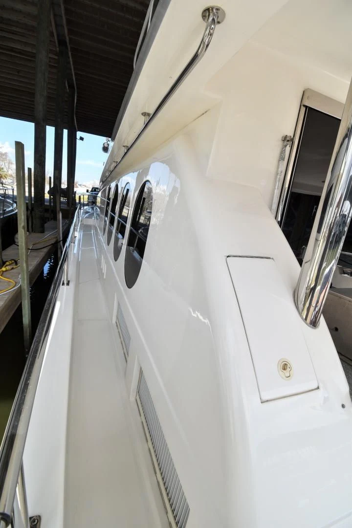 a white vehicle with a large window aboard CLEW LESS Yacht for Sale