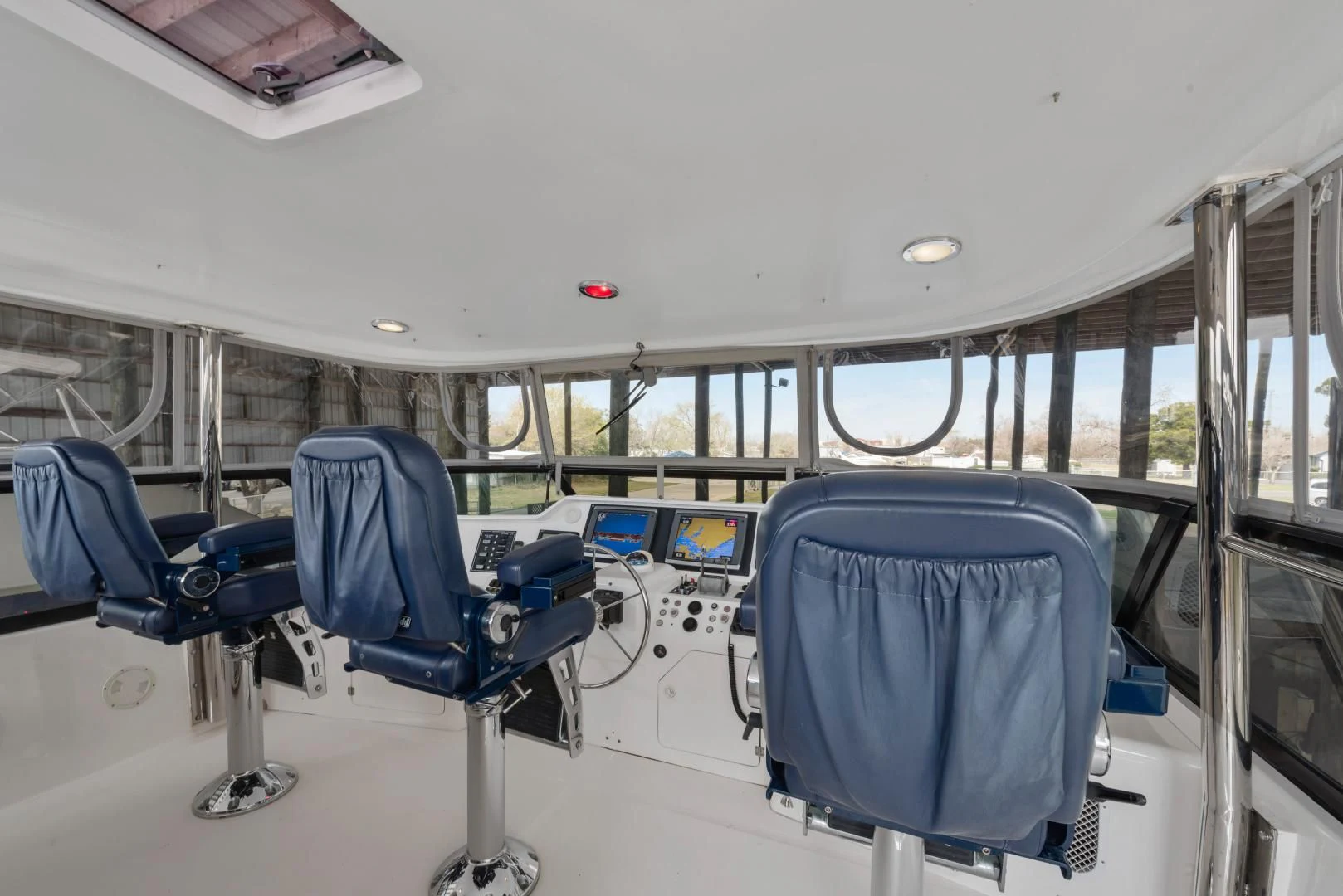 inside of a vehicle aboard CLEW LESS Yacht for Sale