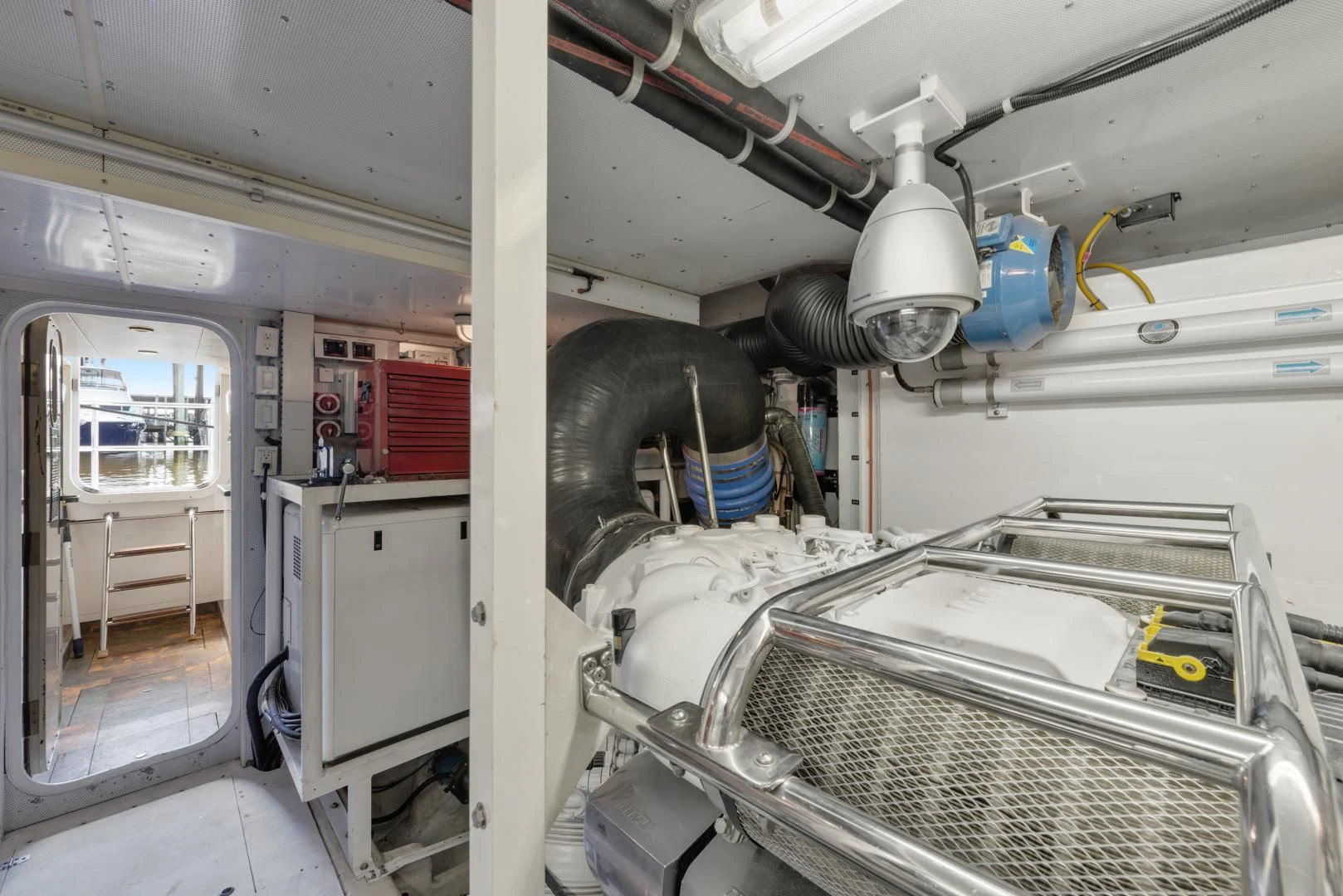 a room with machinery aboard CLEW LESS Yacht for Sale