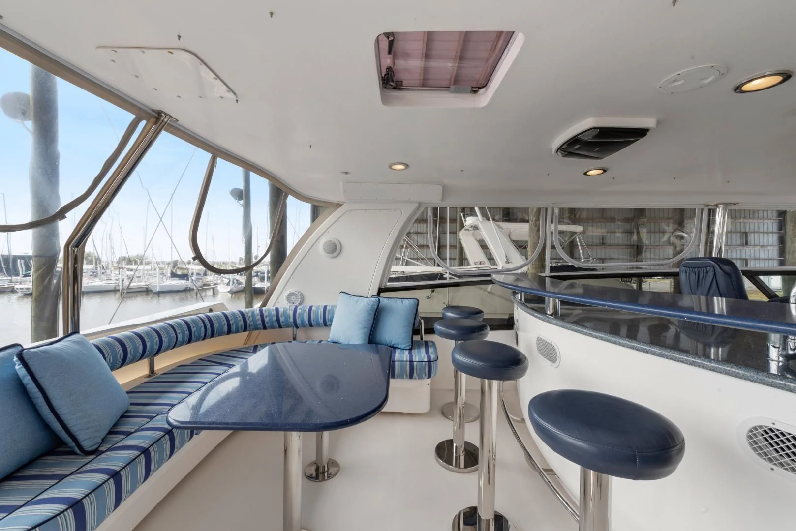 inside of a boat aboard CLEW LESS Yacht for Sale
